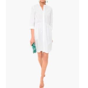 White Cotton Royal Shirt Dress